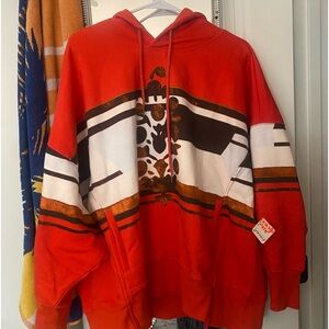 Free people sprint to the finish logo hoodie